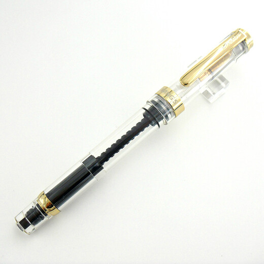 
Yongsheng 698 transparent demonstration piston 14k gold pen 001 transparent gold clip 14k gold pen nib 0.5 0.5mm