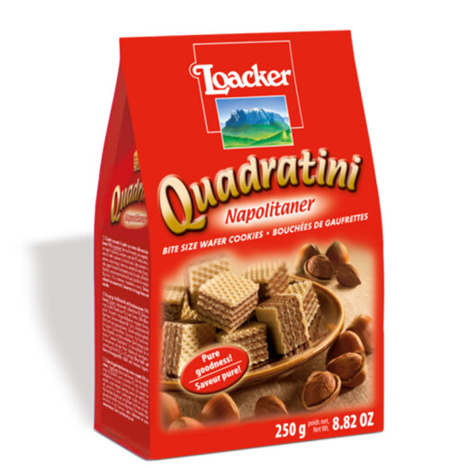LOACKER Austrian original imported loacker wafer biscuits casual snacks traditional pastries hazelnut flavor 250g