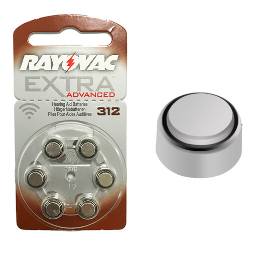 ReSound Hearing Aid Battery Liteway A312 Model Customized Machine, In-canal Battery (6 Pack)