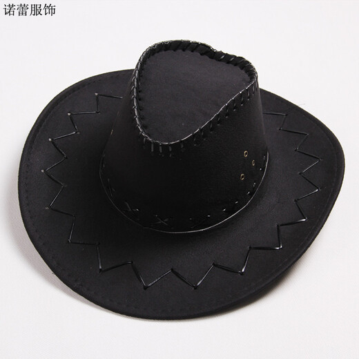 
Nozhimeng Western Cowboy Hat Performance Hat Men and Women Street Shooting Hat Outdoor Sun Hat Hip Hop Big Bride Hat NM764 Light Coffee Adult Style
