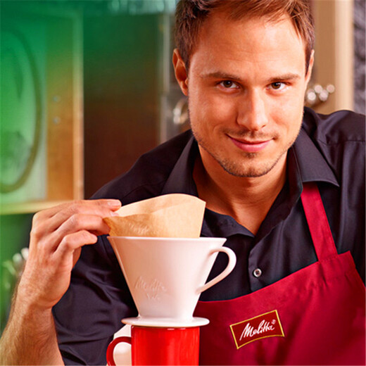 MELITTA German Melitta Melaleuca coffee filter paper bag original imported wood hand-drew drip coffee pot filter paper 1X4 mellow flavor 40 pieces X5 boxes (8 to 12 cups)