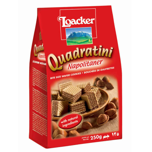 LOACKER Austrian original imported loacker wafer biscuits casual snacks traditional pastries hazelnut flavor 250g