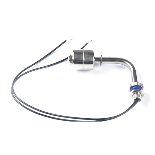 XMSJ Elecl Seitenmontierter Edelstahl kleiner Schwimmerschalter Flüssigschalter Wasserspiegel-Schalter Ellbogen Biegung Rohrstange 122 mm (ESC12210) 1A1 (unter 110 V)