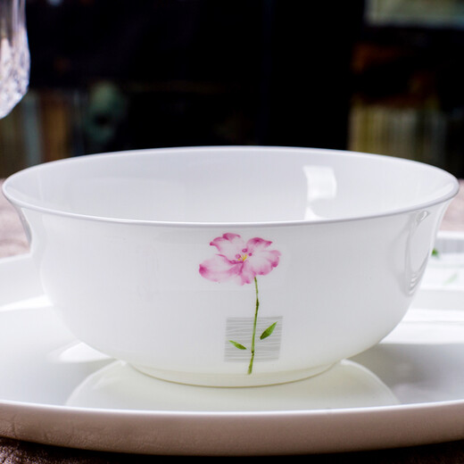 Remec bone china Huahaoyuan 6-inch noodle bowl 2 pack, rice bowl, large rice bowl, soup bowl, rice bowl, medium bowl