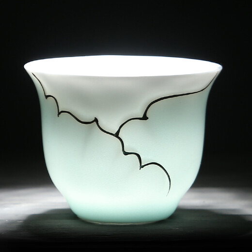 SUSHI CERAMICS Tea Set Yihe Ceramic Kung Fu Tea Set Celadon Hand-painted Gold Tea Cup Teapot Set Holiday Gift Box