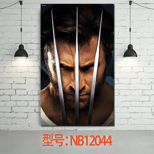 Jumengwu X-Men Wolverine Logan Tapete Tapete Wandmalerei Dekoration Poster Personalisiertes kreatives Poster Internet Cafe Jungen Tür Poster NB12044 50*30 cm