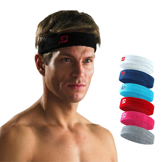 LP SUPPORT sports headband men and women basketball running hair band headband antiperspirant sweat belt fitness equipment headband 661 light blue men and women