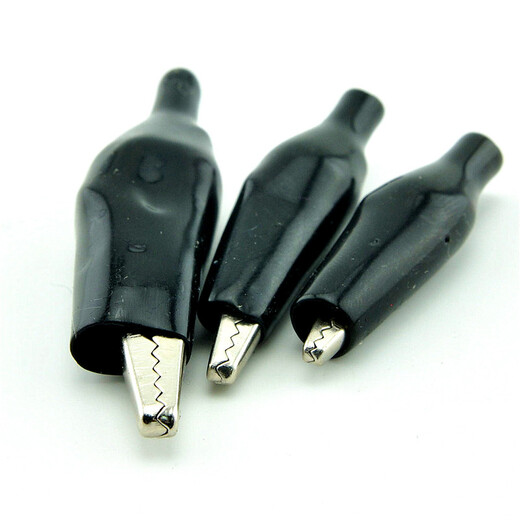 TaoTimeClub small alligator clip, sheath clip, power clip, test clip (available in large/medium/small sizes) 5 pieces, small red