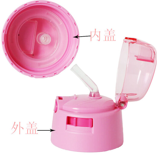 
PINKAH children's thermos cup accessories straw cover suitable for 3451- 3452-3453-3454-3459-3524 cup cover red (transparent) 3452 straw cover