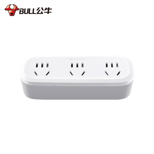 Bull socket converter plug wireless plug strip usb multi-function socket/one-turn multi-protection door/extension converter/suitable for bedroom and kitchen one-turn three|no switch 9330