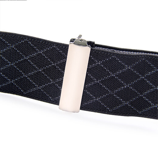 IFSONG Meisong Men's Suspenders Formal Business Suspenders Suspenders Men Six-Clip Fat Suspender Clip 3.5cm Gift Box Black Diamond Check SUSD090G