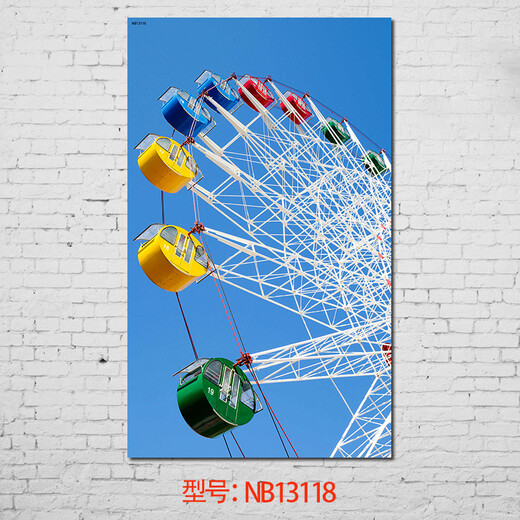 
Jumengwu Landscape Poster Architecture Landscape Pastoral Door Bedroom Decoration Pastoral Pastoral Pastoral Decoration Poster Living Room Bedroom Decoration NB13116 50*30cm