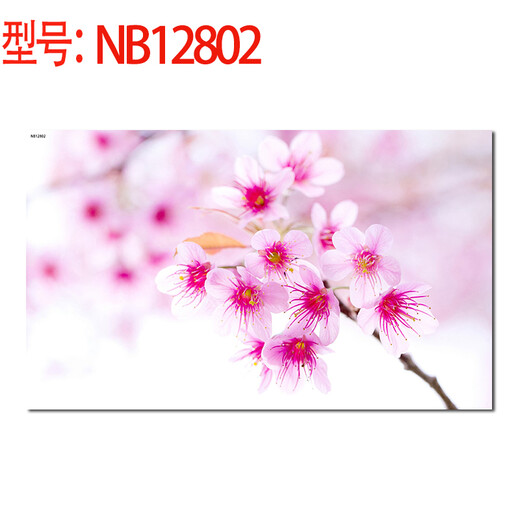 居梦坞 唯美浪漫粉色樱花树枝花苞樱花植物名花花卉风景自然风光画  客厅餐厅卧室装饰海报 NB12803 50*30cm