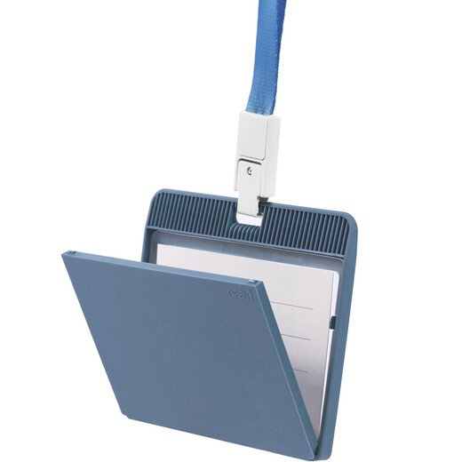 UHOO 6624 KARTE SET Zertifikats -Zertifikat Set Mitarbeiterzertifikateintritt und Ausgangszertifikat Factory School Card Custom Lanyard Logo 6623 Blue Horizontal Versionskarte + Seil