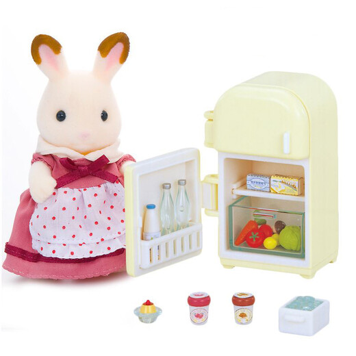 [70% neu] Senebeer Family Toys Kindergeschenk Mädchen spielen Haus Prinzessin Doll Spielzeug Schokoladen Kaninchen Muttermöbel Set 5014