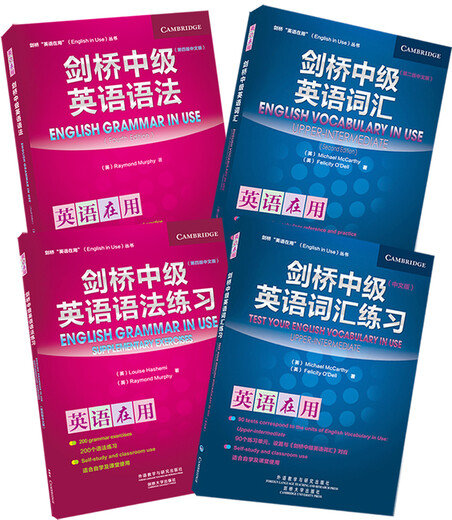 剑桥中级英语语法词汇+练习套装 中级语法及练习+中级词汇及练习（剑桥“英语在用”English in Use丛书 中文版 套装共4册）