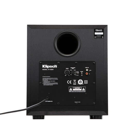 Klipsch R-10SW audio speaker 10-inch wooden active subwoofer audio/home theater/super bass (black)