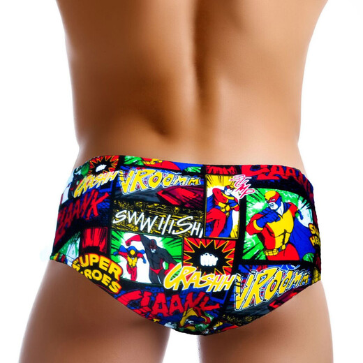 TADDLEE men's sexy swimming trunks small boxer quick-drying breathable hot spring swimwear hot spring swimsuit men's triangle quick-drying swimming trunks XF19 XXL