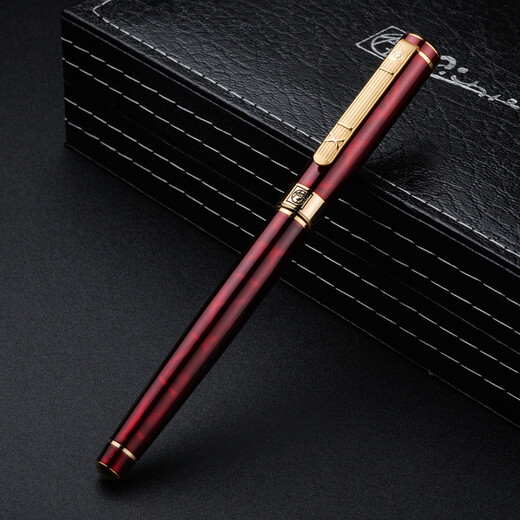 Picasso (pimio) 916 fountain pen fine pen elbow curved point hard pen calligraphy pen men and women practice calligraphy adult students gift box engraving pen 1.0mm902 agate red curved tip (special material, does not support engraving)