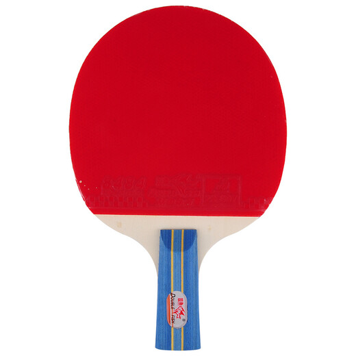 Pisces Table Tennis Racket Straight Double Racket Set Beginner Bingbing Racket 2 Packs with 3 Balls