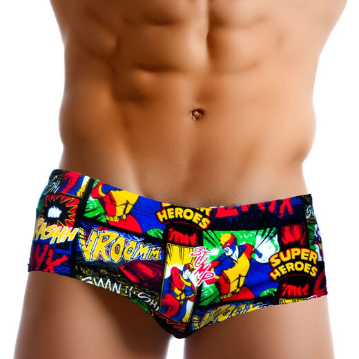 TADDLEE men's sexy swimming trunks small boxer quick-drying breathable hot spring swimwear hot spring swimsuit men's triangle quick-drying swimming trunks XF19 XXL