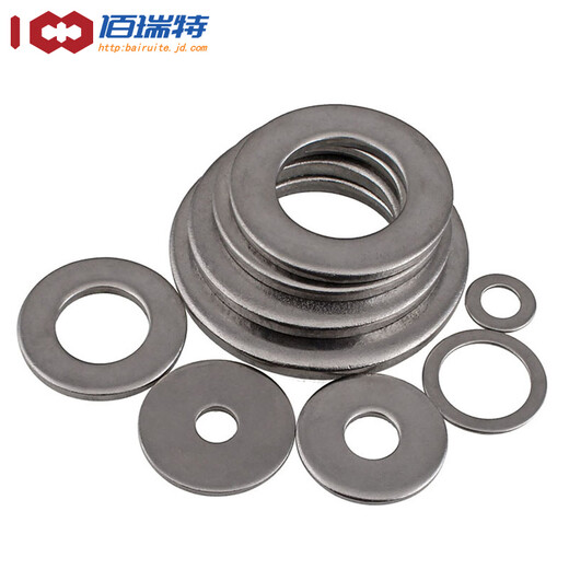 304 stainless steel flat washer metal screw washer GB97 ultra-thin round washer thickened meson flat washer M8*30*2.0 10 pieces