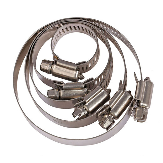 304 stainless steel hose clamp, pipe clamp, pipe clamp, pipe clamp, live clamp, water pipe, range hood, washing machine gas pipe, diameter 27-51mm, 3 pieces