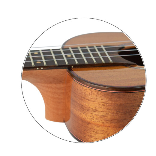 AUV UKULELE ACACIA Holz Massivholz Furnier Uklili Anfänger spielen und singen Finger spielen fortgeschrittene kleine Gitarren-Musikinstrumente Ukulele Kinder Erwachsener 26-Zoll-Pfirsich-Blossom Core Full Single at100