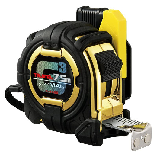 TaJIma steel tape measure 7.5 meters long with safety buckle 25mm wide 1001-1884