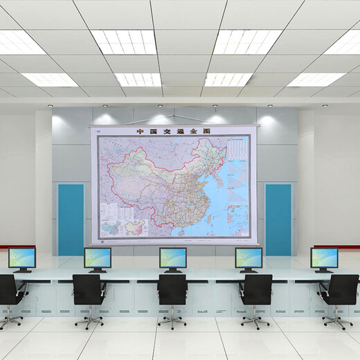 2025 China-Verkehrskarten-Wandkarte, supergroße HD-laminierte nationale Straßen- und Eisenbahnkarte, ca. 1,5 m x 1,1 m