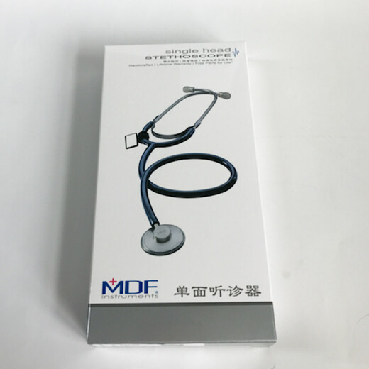 MDF Shanghai Medifen Adulto Estetoscopio médico para un solo lado estetoscopio completo Negro