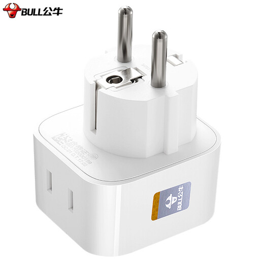 Bull (BULL) socket conversion plug German standard European standard to national standard power converter socket for foreign use (Germany, Spain, France, Russia, South Korea)