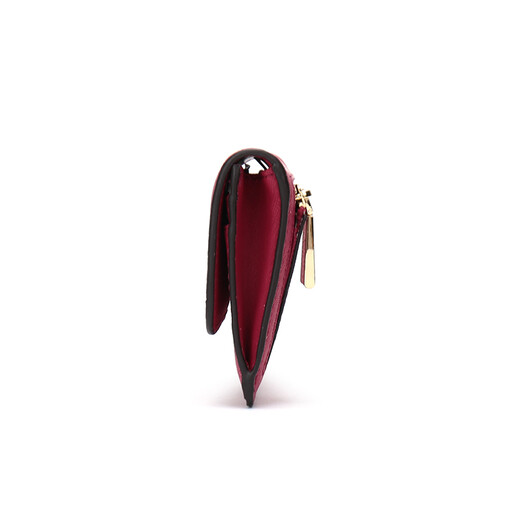 MK Wallet Mike Coles MICHAEL KORS MONEY PIECES Series Cranberry Red Long Wallet Wallet 32F3GTVE7L CRANBERRY