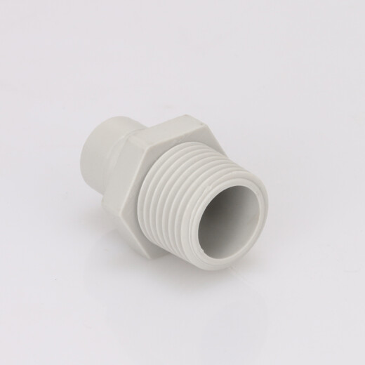 希库 外牙4转2直接 净水器过滤器进水接头1048快接4分外牙丝转2分PE管
