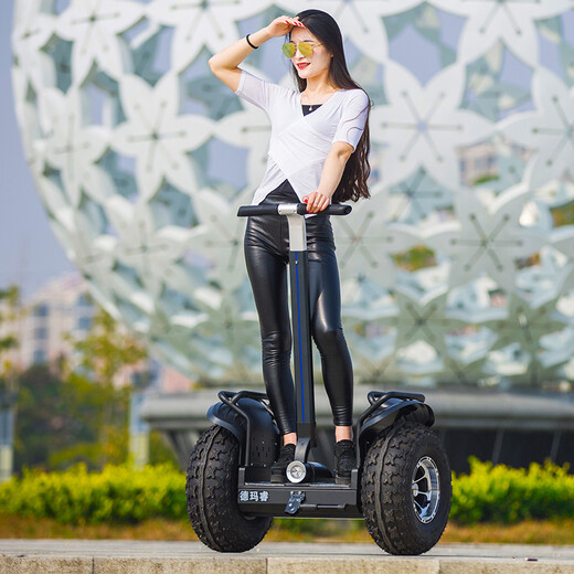 Demarui M12 Voyage électrique Somatosensoriel Intelligent pliant hors route Contrôle des jambes Balance vélo adulte voiture parallèle avec main courante à longue portée noire de 80 kilomètres