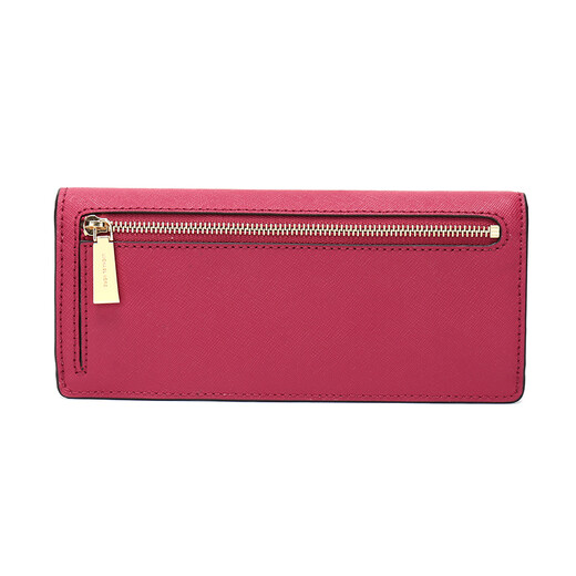 MK Wallet Mike Coles MICHAEL KORS MONEY PIECES Series Cranberry Red Long Wallet Wallet 32F3GTVE7L CRANBERRY