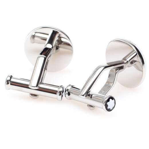 Montblanc MONTBLANC Black Steel Cufflink U112896 Men's Gift