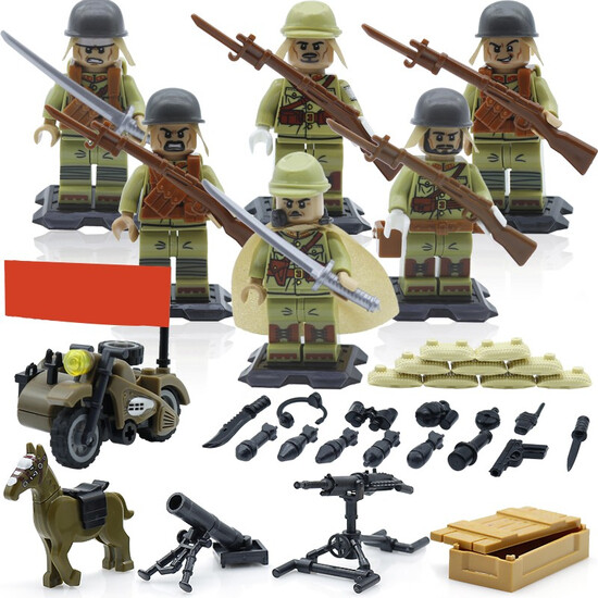 lego army compatible toy ww2 camouflage cloth world war 2
