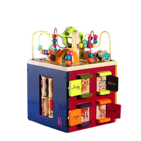 b toys wooden cube