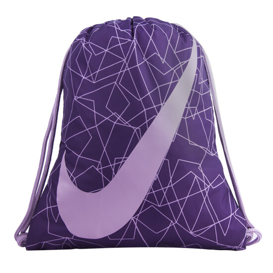 purple nike drawstring bag