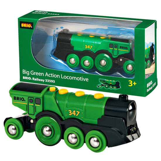 brio green train