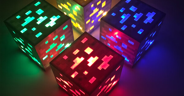 Minecraft Torch Peripheral Toy Potion Bottle Color Changing Lamp Light Ore Model Game The Same 2 Miner S Combination Remarks All Lamps Battery Driver Minecraft Torch Peripheral, Minecraft Torch Floor Lamp