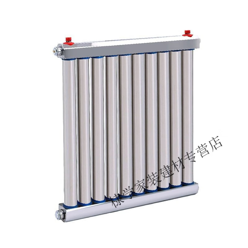 Danstini 304 stainless steel instant heat exchanger over-water heating radiator floor heating plate household hot water exchanger 51-tube 304 stainless steel heat exchanger center distance 60 cm 8 columns