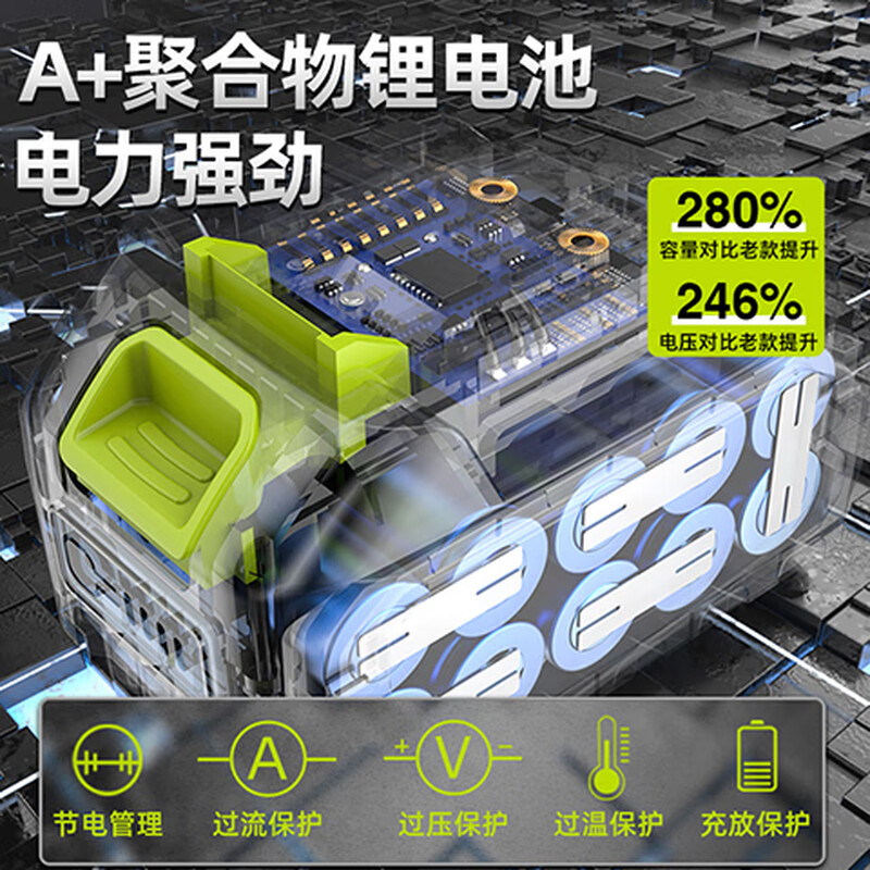 Shibaura ducted violent turbine blower fan high-power lithium battery storm blower blower industrial dust gun household lithium battery storm machine 10 cells one charge one charge