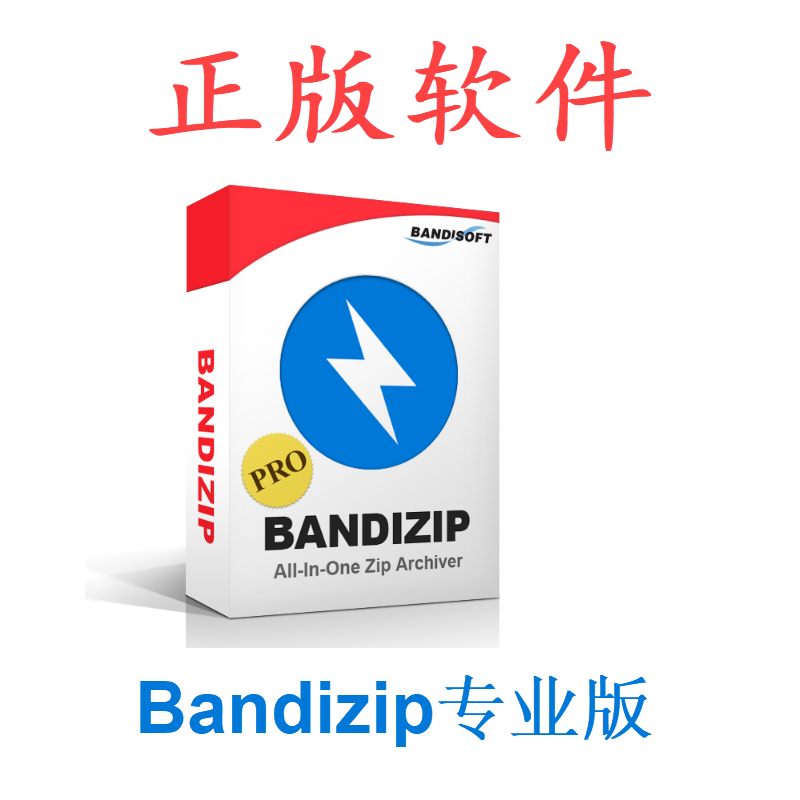 Genuine Bandizip Professional Edition Window version file decompression compressed package browsing editing management tool rar zip 1 user 5 computer lifetime license