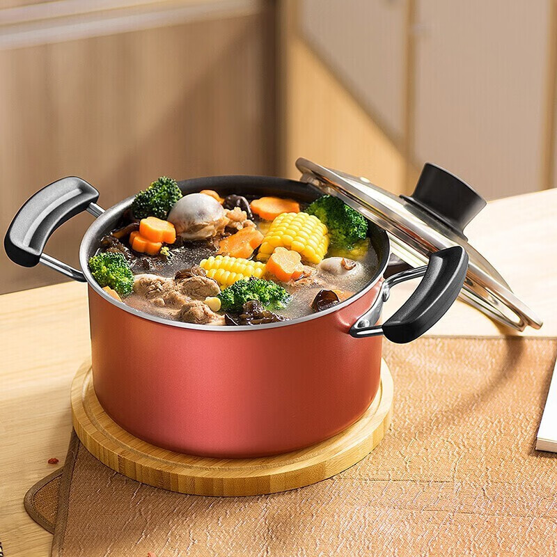 SUPOR pot set, non-stick wok, frying pan, soup pot, three-piece set, induction cooker, universal kitchenware set TP1628E