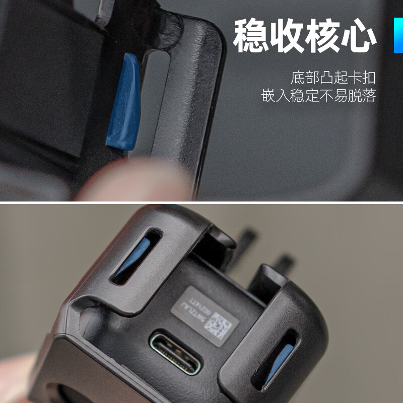 SUREWO body accessories are suitable for DJI DJI Pocket3 backpack clip selfie stick head with tempered film storage bag hanging neck metal bicycle magnetic bracket extension rod expansion accessory F1 (Pocket3 frame)