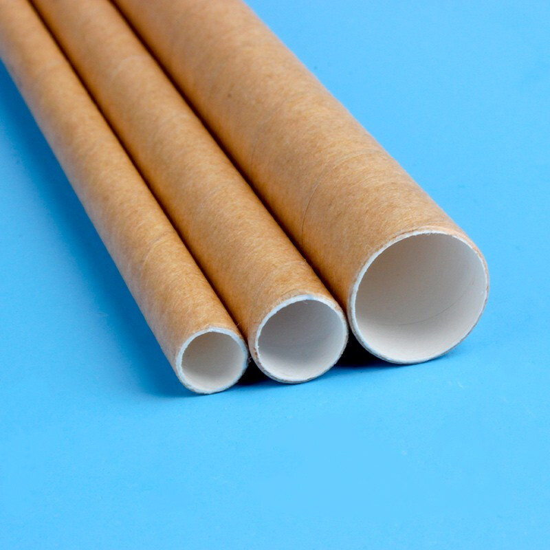 Park Jing disposable single individually packaged beverage pearl milk tea straws large bold biodegradable paper straws paper straws for pregnant women and children 8x197 kraft color paper straws 100 pieces (individually packaged)