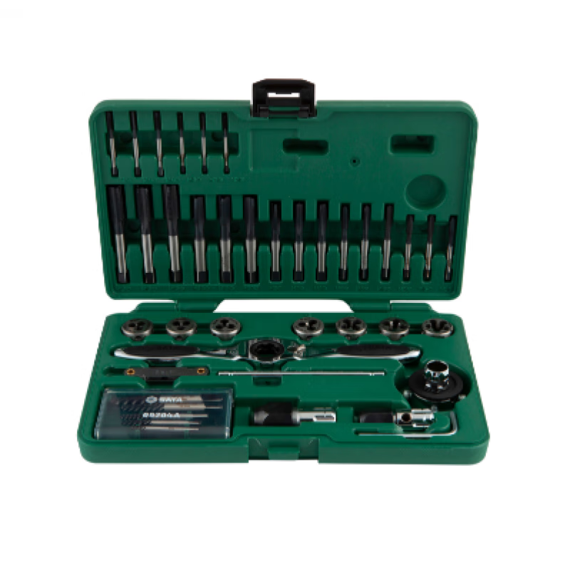 SATA 40-piece high-speed steel coarse thread tap and die set 50451