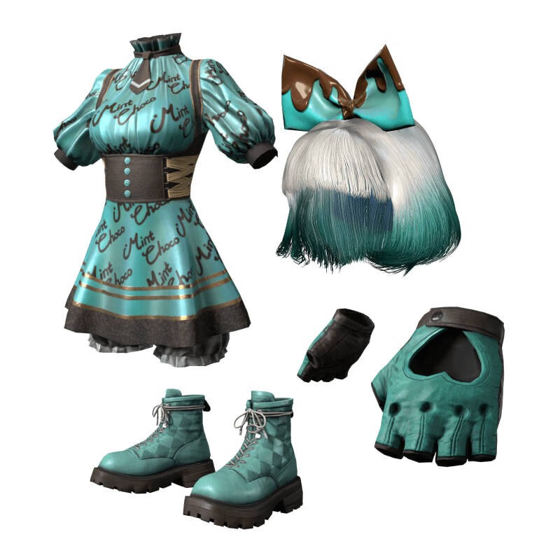 PUBG PlayerUnknown's Battlegrounds Skin Mint Chocolate Set Full Set STEAM PC Game Chicken Clothes Redemption Code CDK